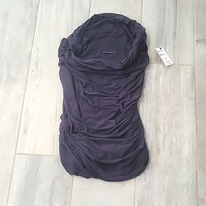 Elite Tahari sleeveless  black blouse nwt size small 239